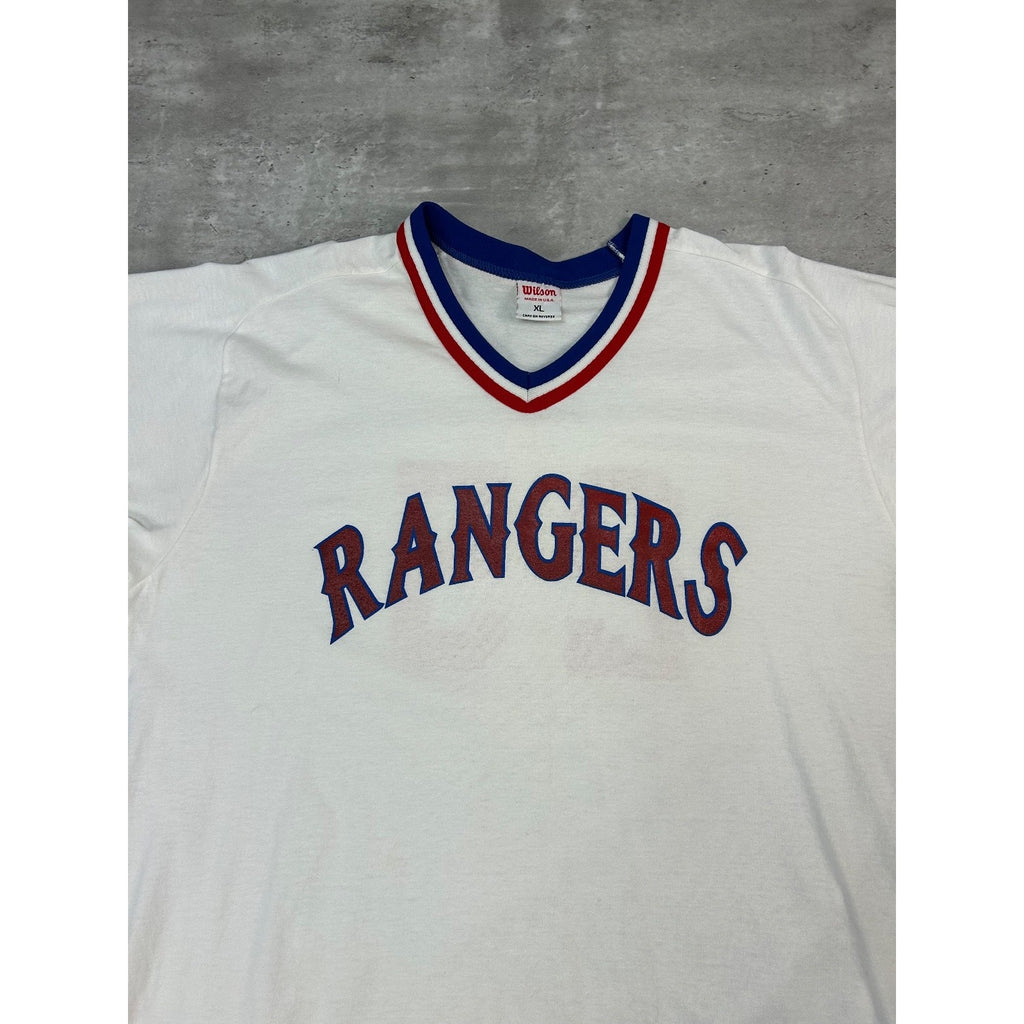 Vintage 80s Buddy Bell #25 Texas Rangers MLB Rawlings Jersey Size XL