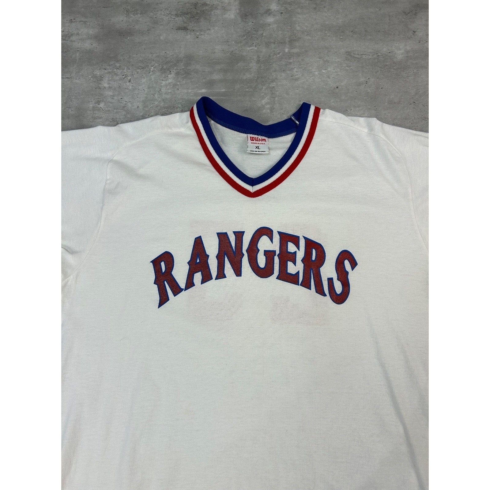 Vintage 80s Buddy Bell #25 Texas Rangers MLB Rawlings Jersey Size XL