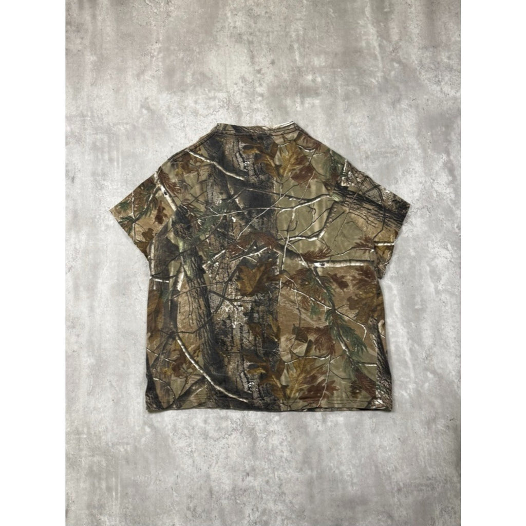 Vintage Liberty Realtree AP Hunting Camo T-Shirt Size Large