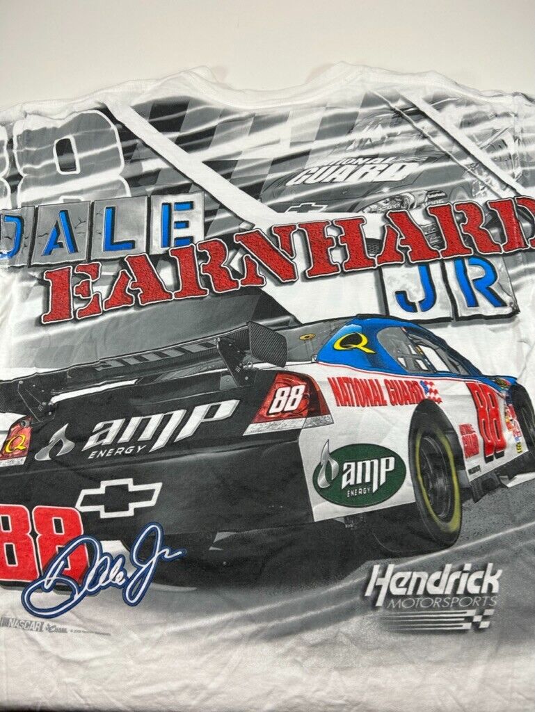 Dale Earnhardt Jr Racing Towards Victory Nascar Racing AOP T-Shirt Size XL