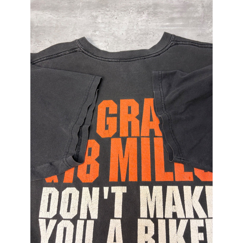 Vintage Big Johnson Motorcycles Spellout Slogan Graphic T-Shirt Size XL