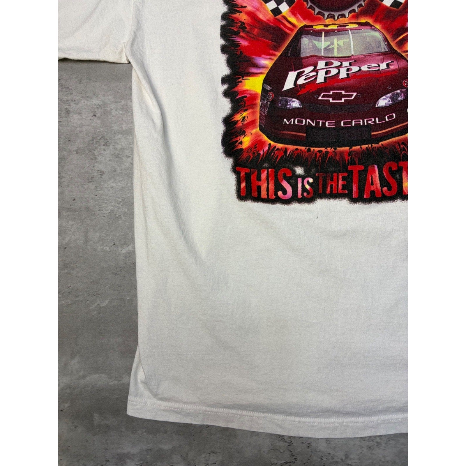Vintage Dr Pepper Thirst To Win Nascar Graphic T-Shirt Size XL