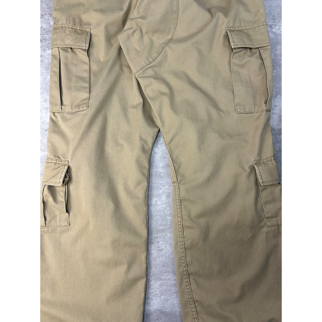 Vintage Military Issue Tactical Multi Pocket Beige Cargo Pants Size 38