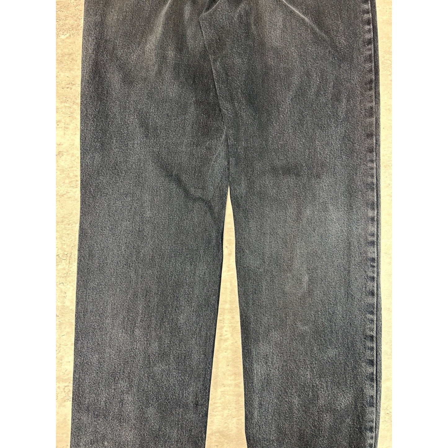 Vintage 90s Guess Jeans Baggy Fit Black Denim Pants Size 33