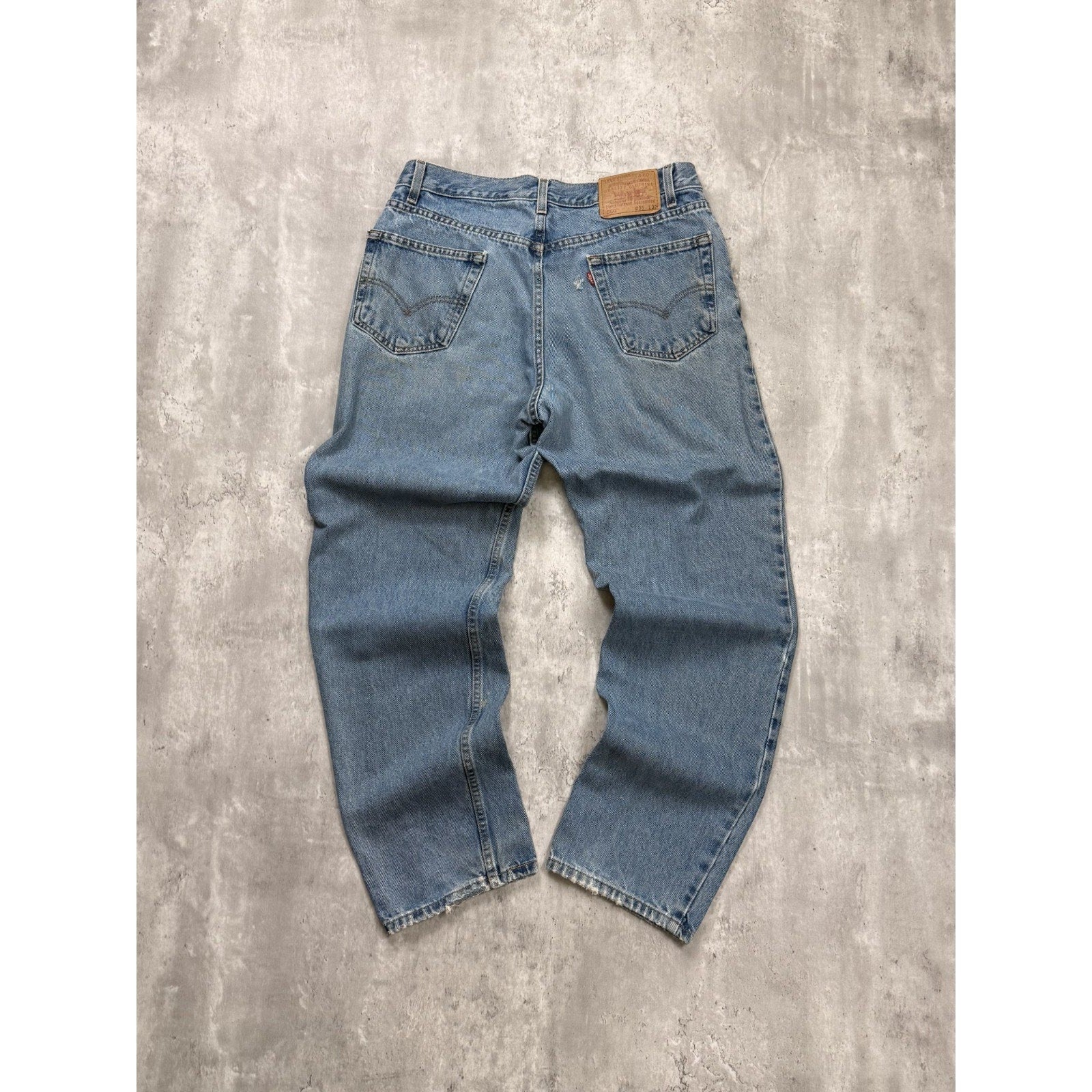 Vintage 90s Levis 550 Red Tab Light Wash Denim Pants Size 34