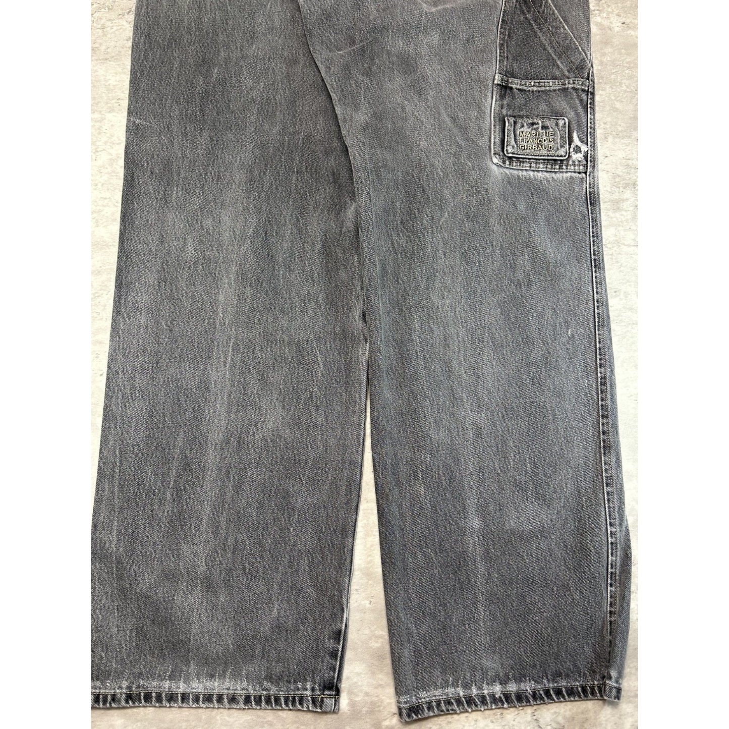 Vintage Marithe Francois Girbaud MF+G Baggy Fit Black Denim Pants Size 39