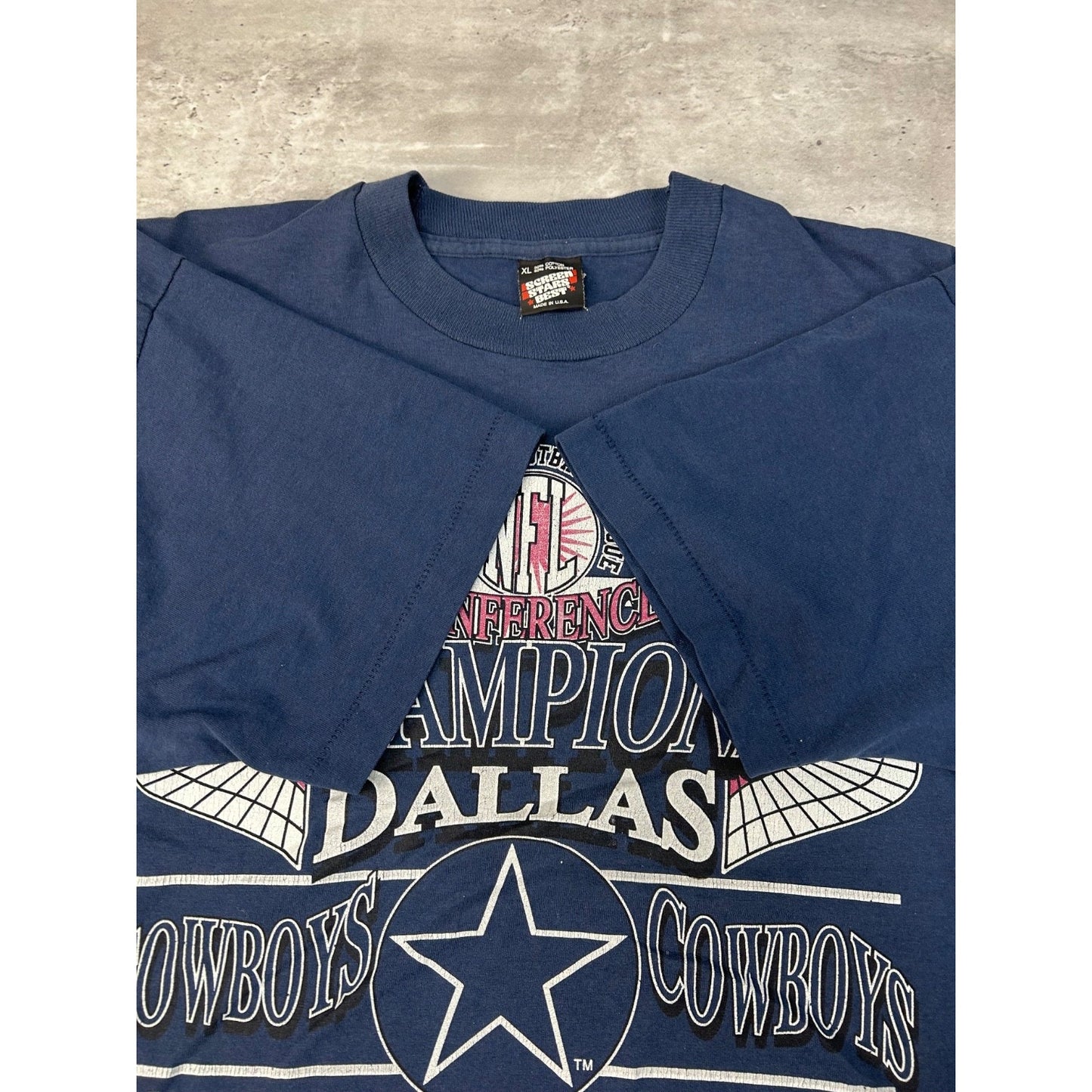 Vintage 1992 Dallas Cowboys NFL Super Bowl Champs T-Shirt Size XL