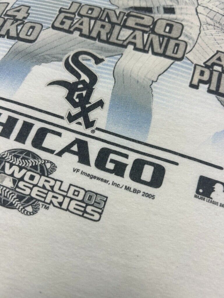 2005 Chicago White Sox MLB World Series Baseball Graphic T-Shirt Size 2XL