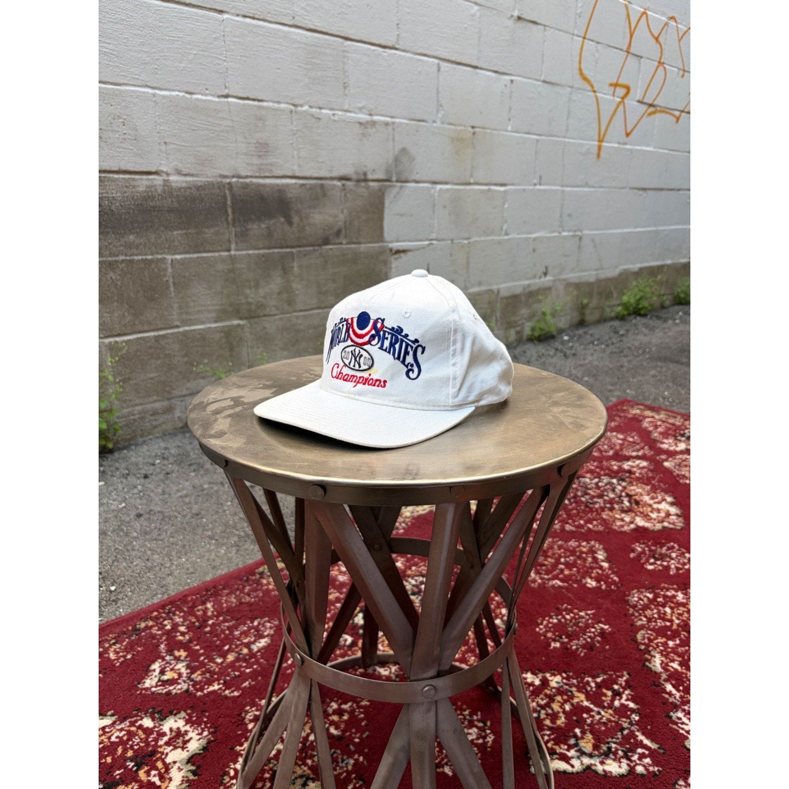 Vintage 2000 New York Yankees MLB World Series Champs Snapback Hat OSFA