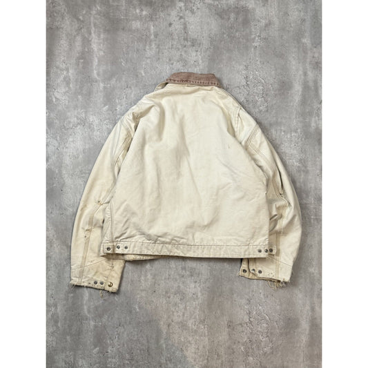 Vintage 90s Carhartt Blanket Lined Canvas Workwear Detroit Jacket Size Large
