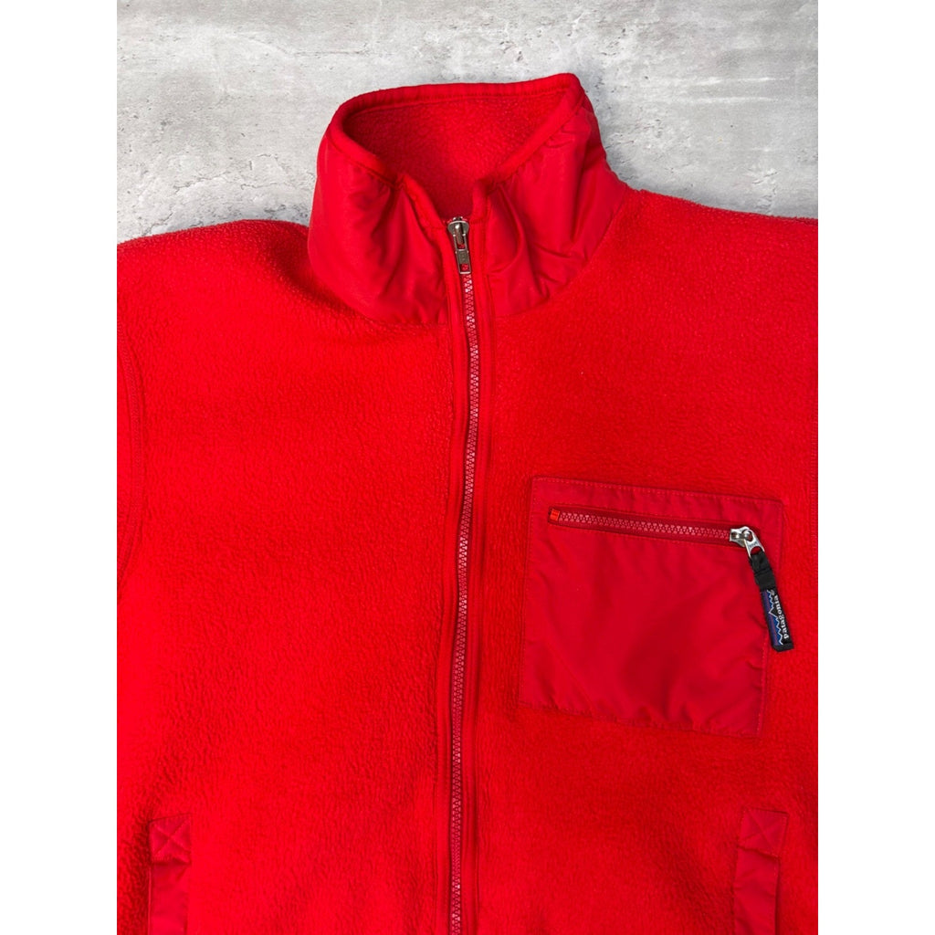 Vintage Patagonia Pile Full Zip Fleece Sweatshirt Size Medium
