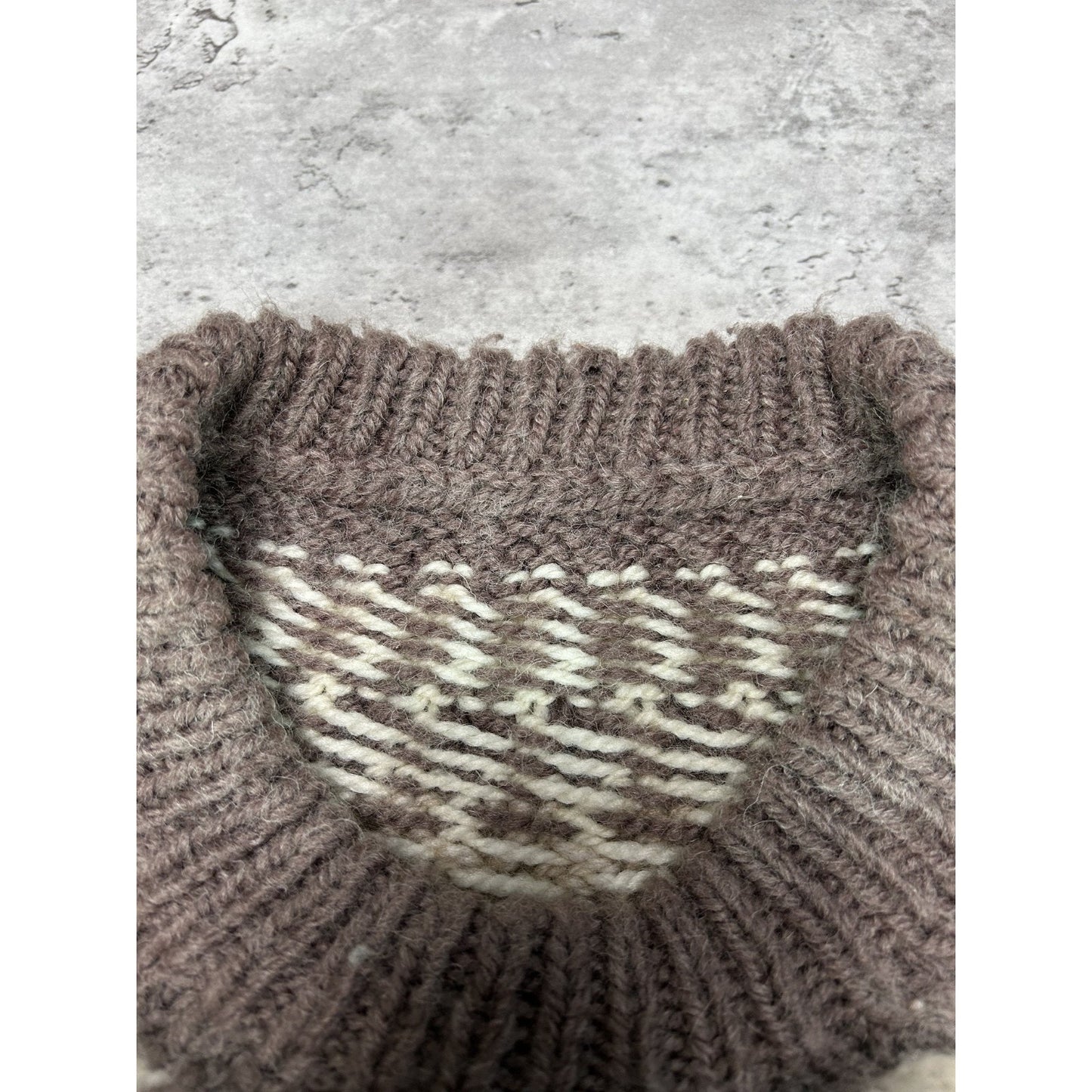Vintage 80s/90s Abstract Striped Earth Tone Ribbed Pullover Knit Sweater Sz XL