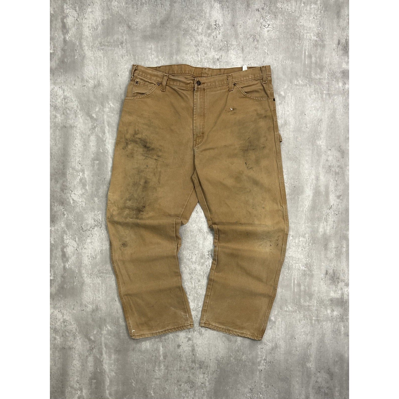 Vintage Dickies Canvas Workwear Carpenter Pants Size 40 Beige