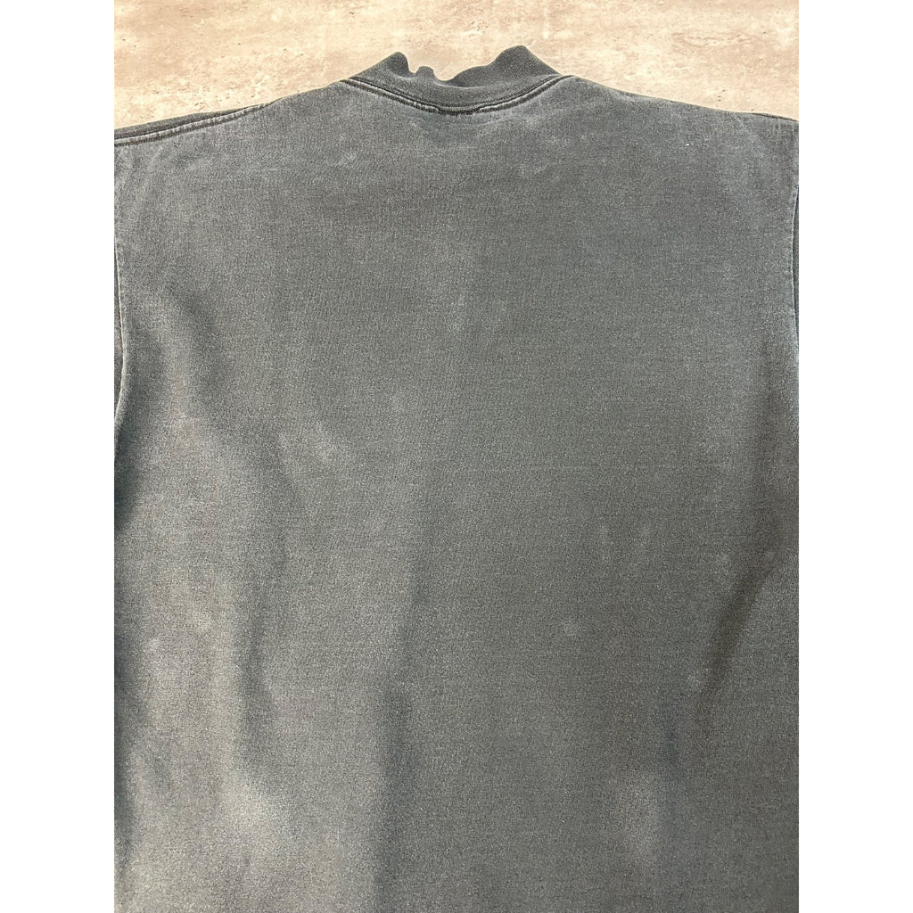 Vintage 90s Nike Embroidered Swoosh Mock Neck Long Sleeve T-Shirt Size Large