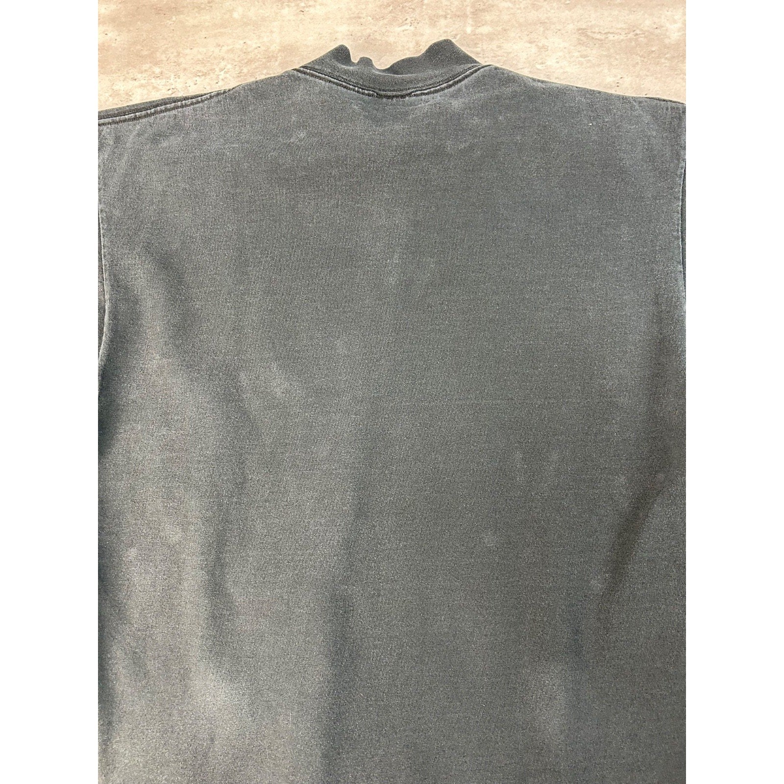 Vintage 90s Nike Embroidered Swoosh Mock Neck Long Sleeve T-Shirt Size Large