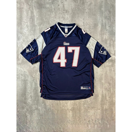 Vintage John Lynch #47 New England Patriots NFL Reebok Jersey Size 2XL