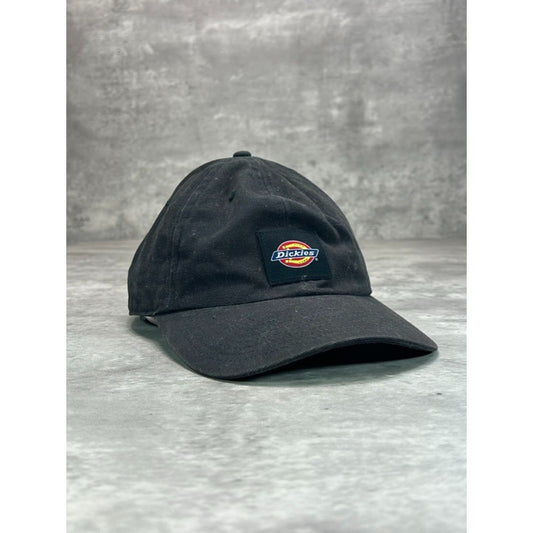 Vintage Dickies Canvas Workwear Embroidered Patch Snapback Hat OSFA Black