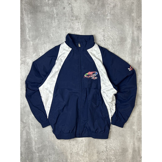 Vintage Dale Jarrett #88 Nascar Embroidered Logo Windbreaker Jacket Size Medium