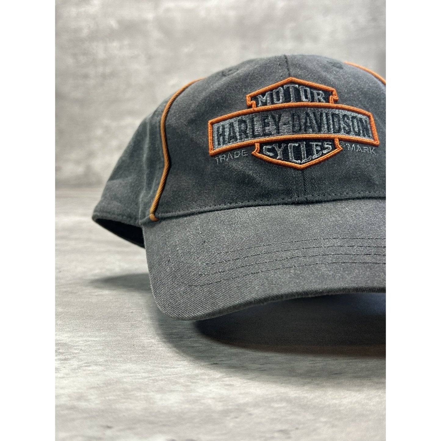 Vintage 2000s Harley Davidson Embroidered Classic Logo Strapback Hat OSFA