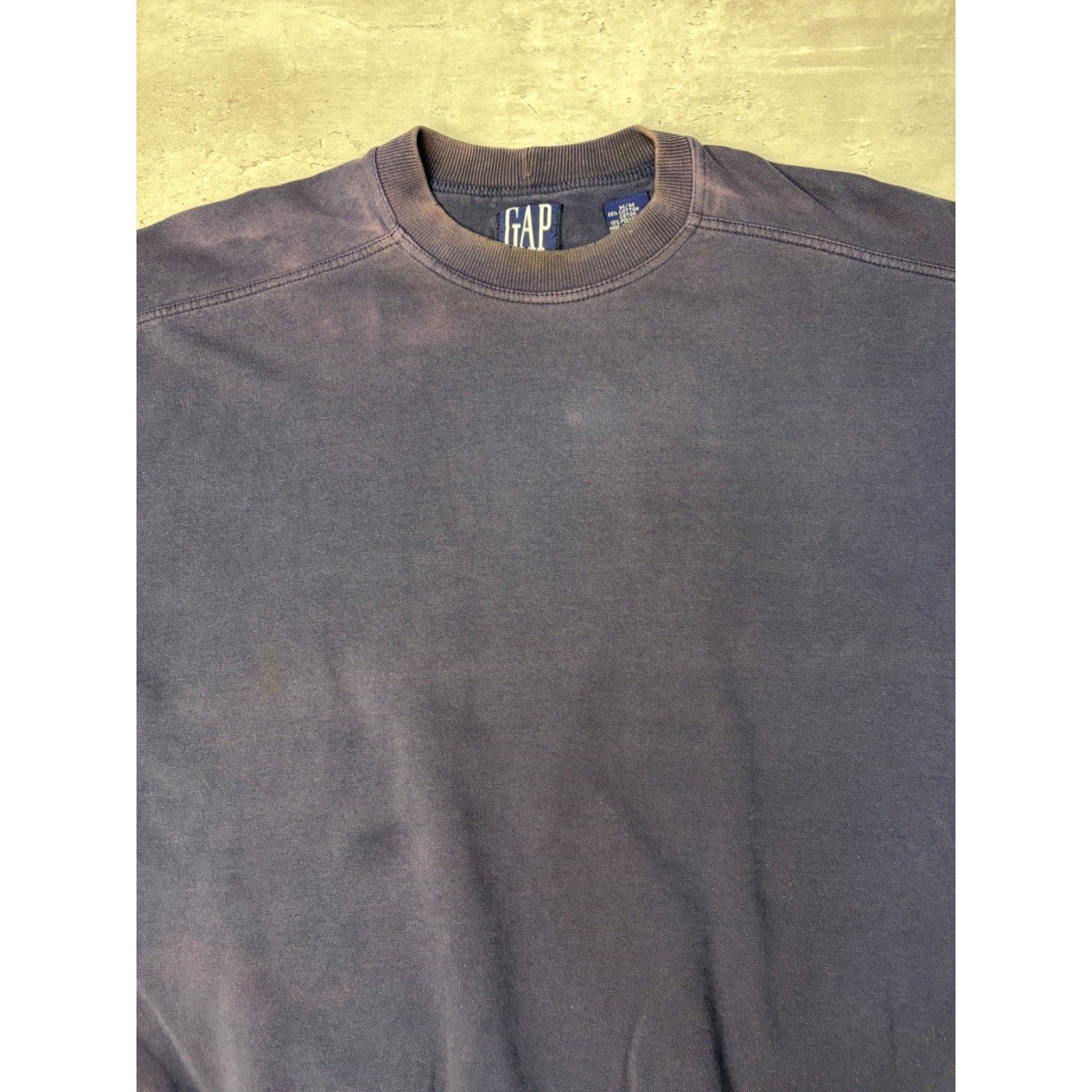 Vintage 90s Gap Blank Pullover Crewneck Sweatshirt Size Medium