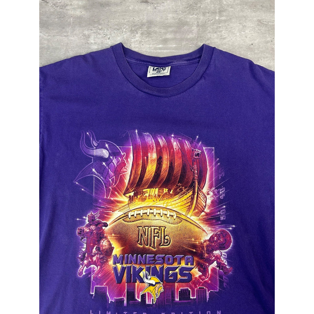 Vintage 1999 Minnesota Vikings NFL Football Graphic T-Shirt Size XL