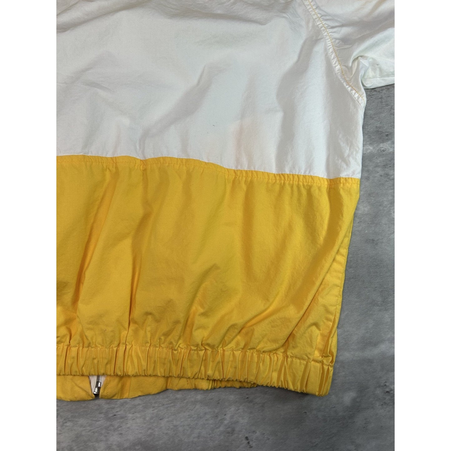 Vintage 90s Lacoste Embroidered Logo Nylon Full Zip Windbreaker Jacket Sz Large