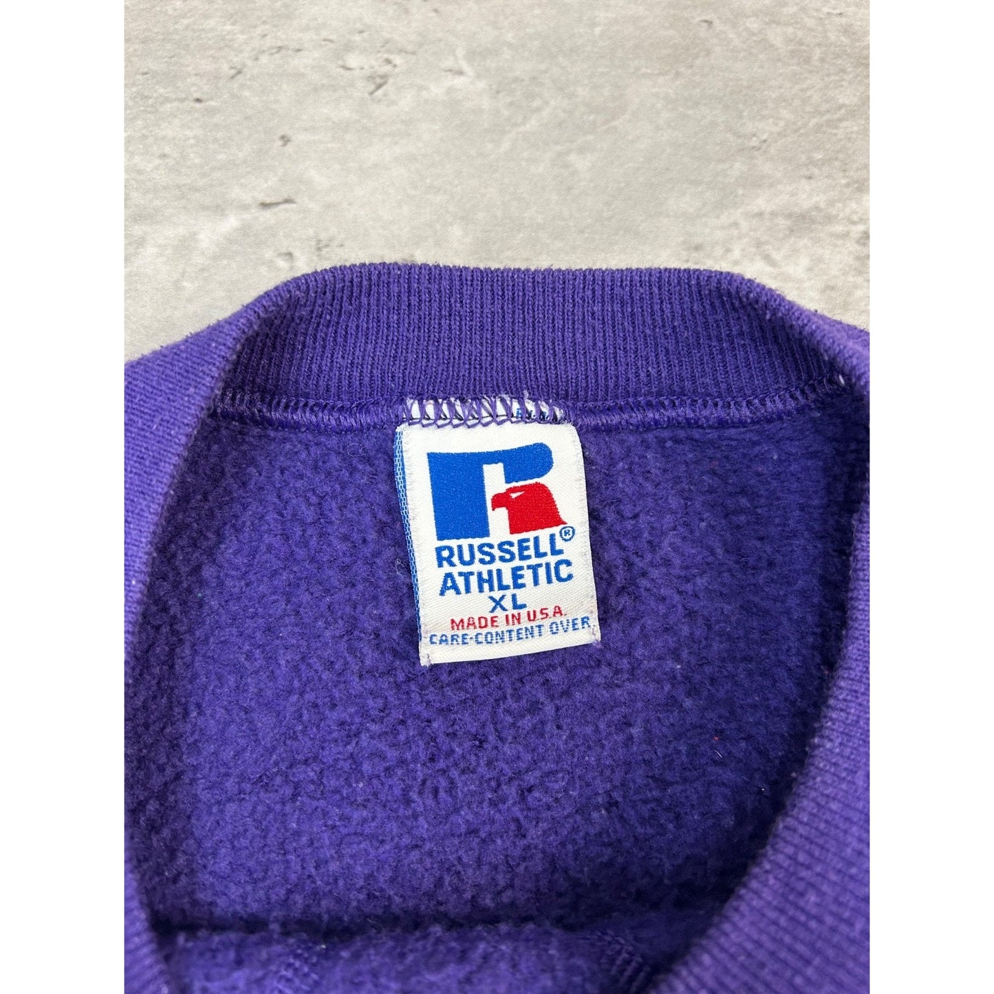 Vintage 90s LSU Tigers NCAA Embroidered Spellout Crewneck Sweatshirt Size XL