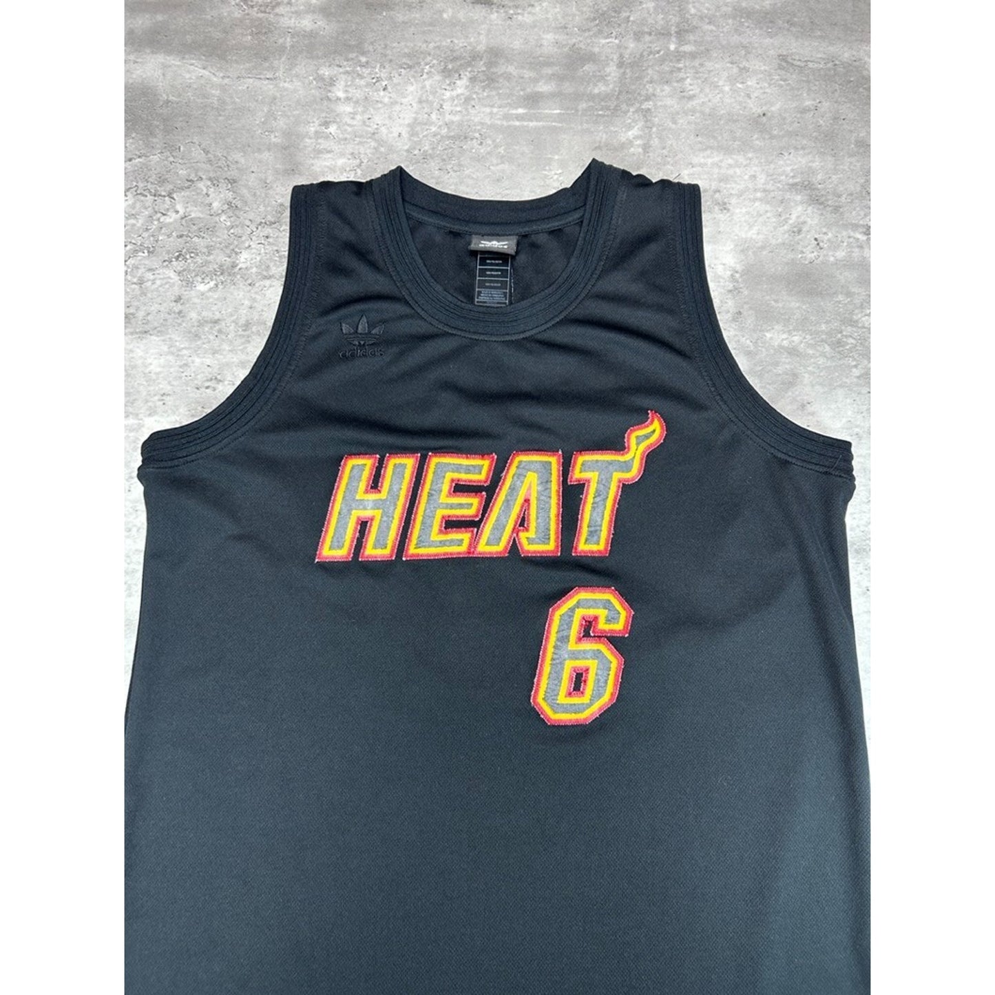 Vintage Lebron James #6 Miami Heat NBA Adidas Basketball Jersey Size Medium