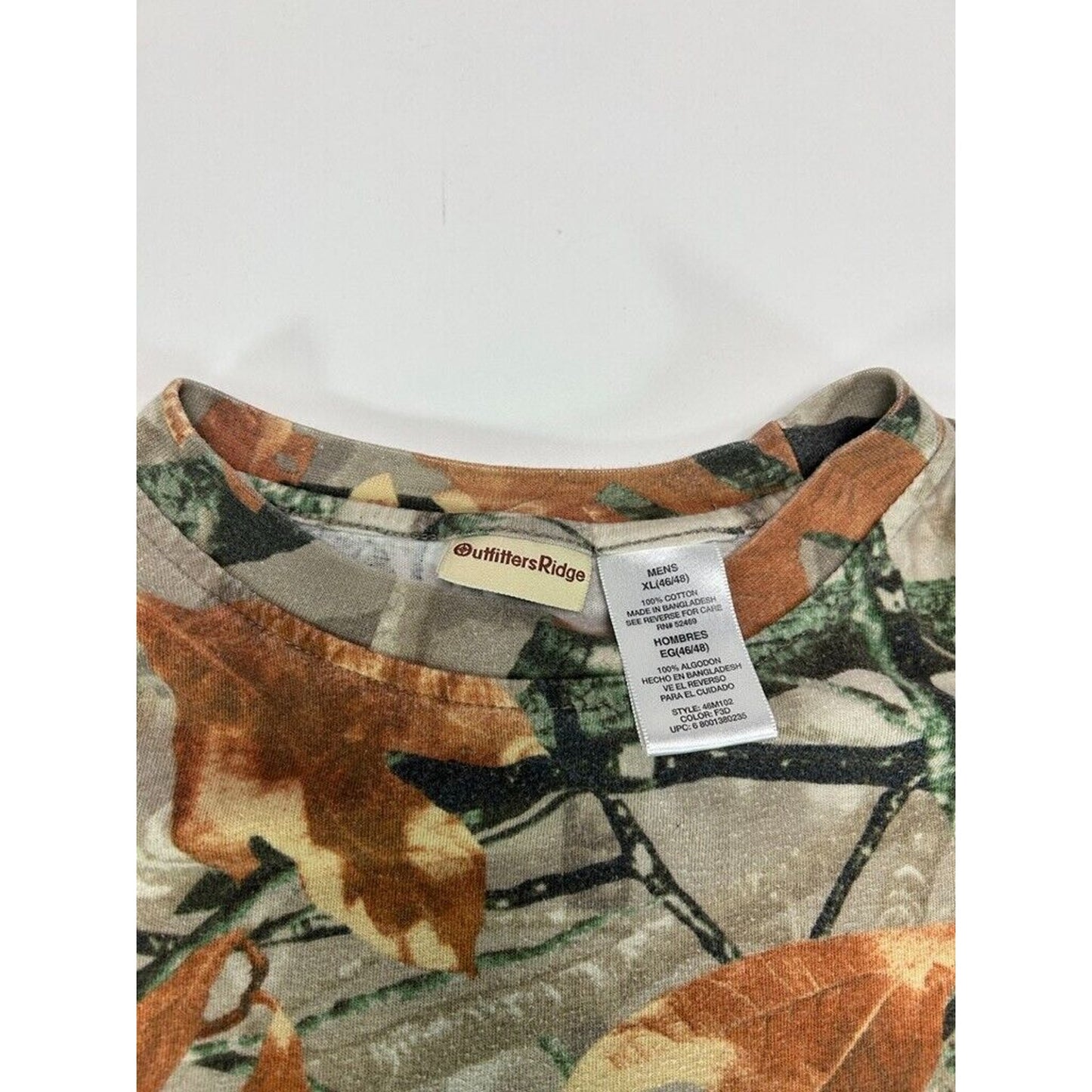 Outfitters Ridge Fusion 3-D Camo Hunter Long Sleeve T-Shirt Size XL