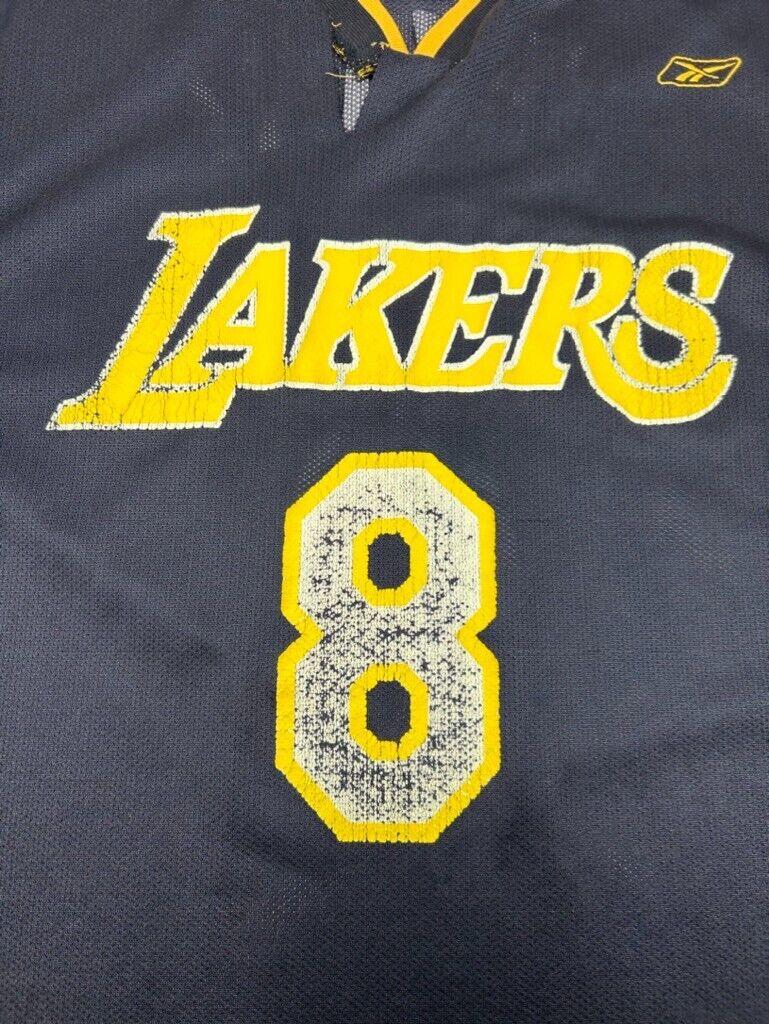 Vintage Kobe Bryant #8 Los Angeles Lakers Reebok Basketball Jersey Size 2XL