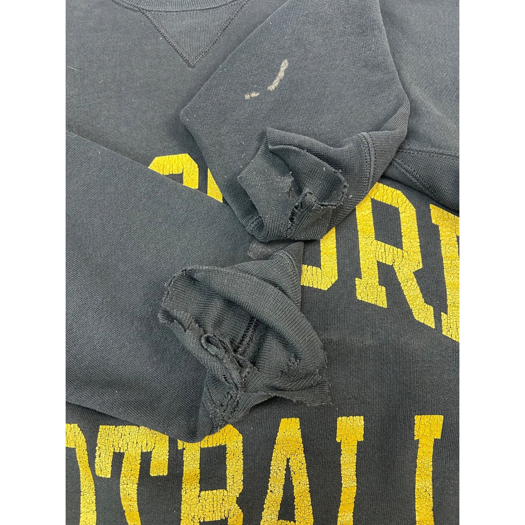 Vintage 90s Missouri Football NCAA Collegiate Spellout Sweatshirt Size XL