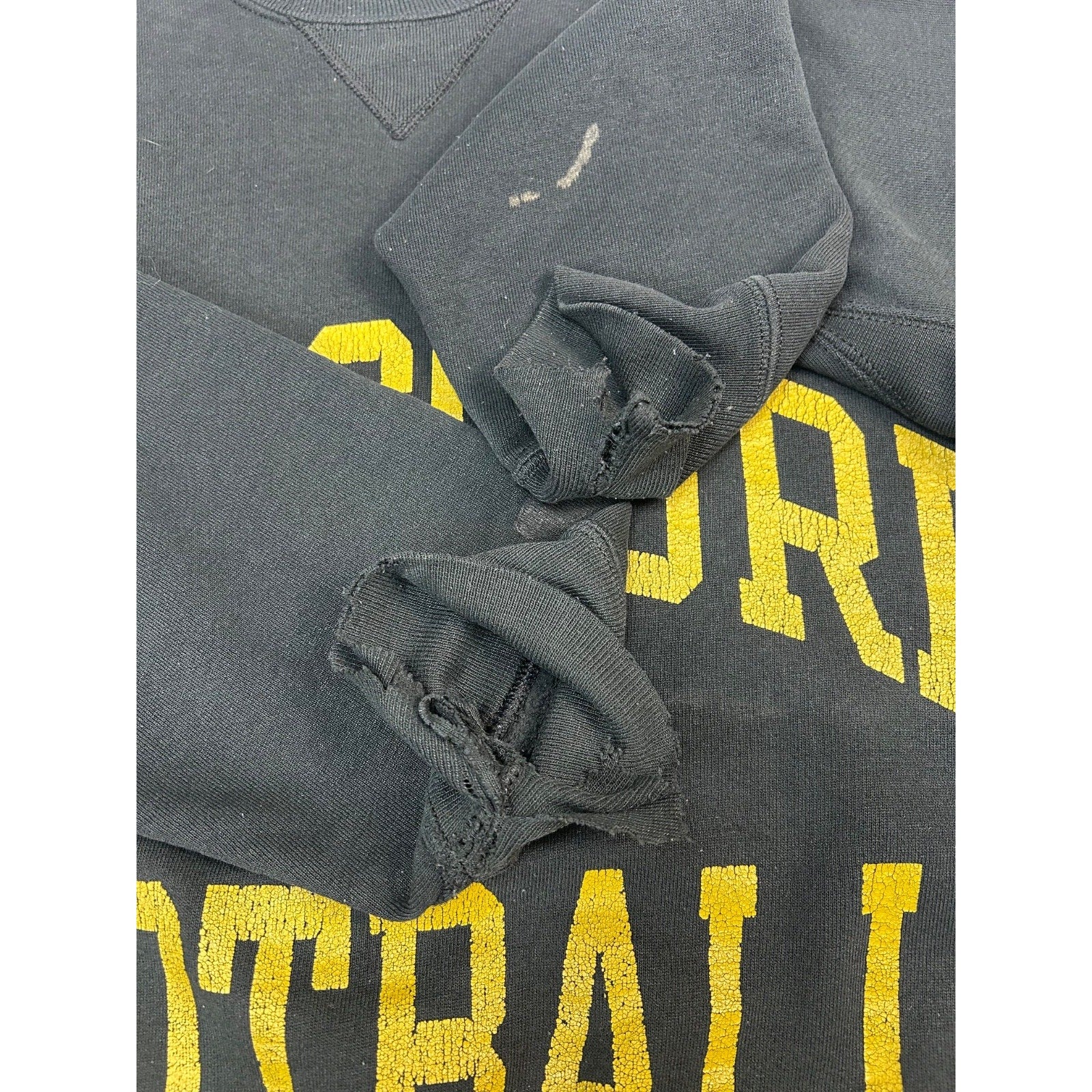 Vintage 90s Missouri Football NCAA Collegiate Spellout Sweatshirt Size XL