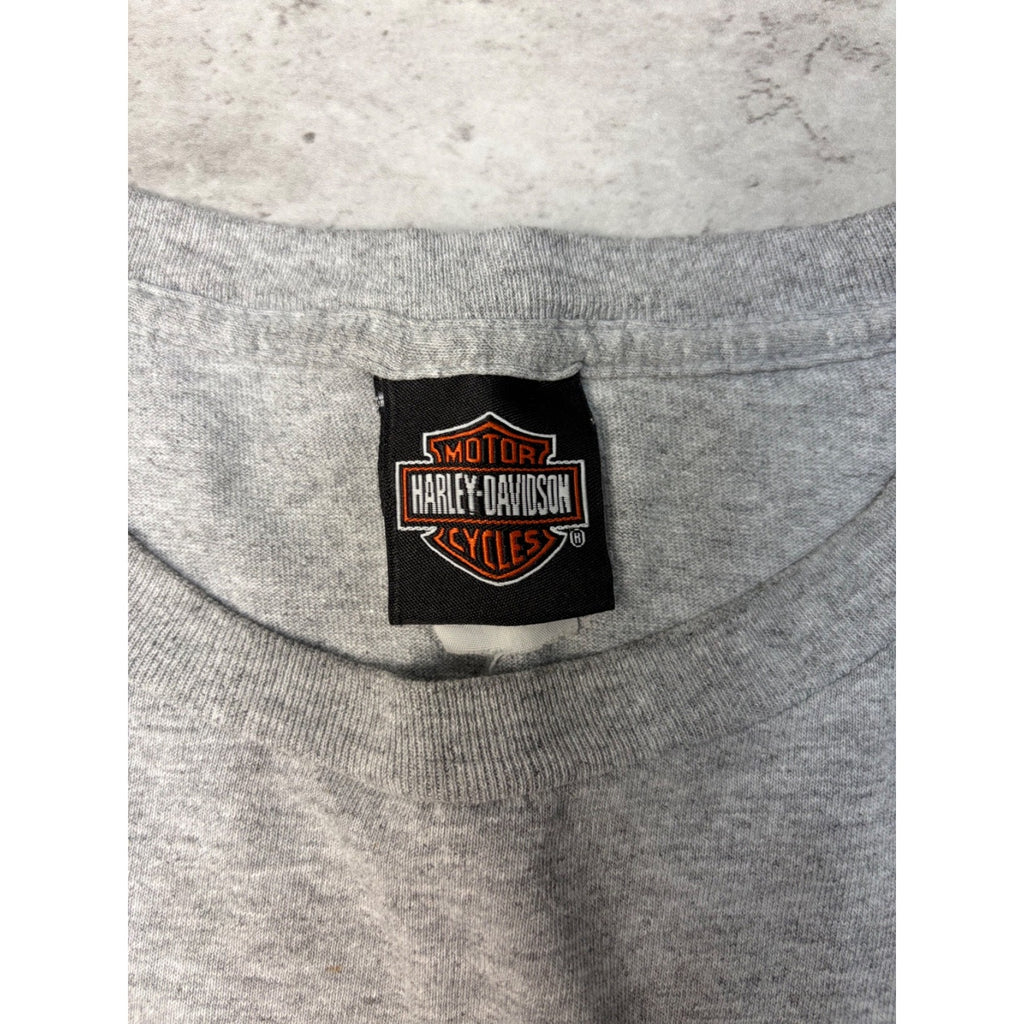 Vintage Harley Davidson Graphic Spellout Logo T-Shirt Size XL