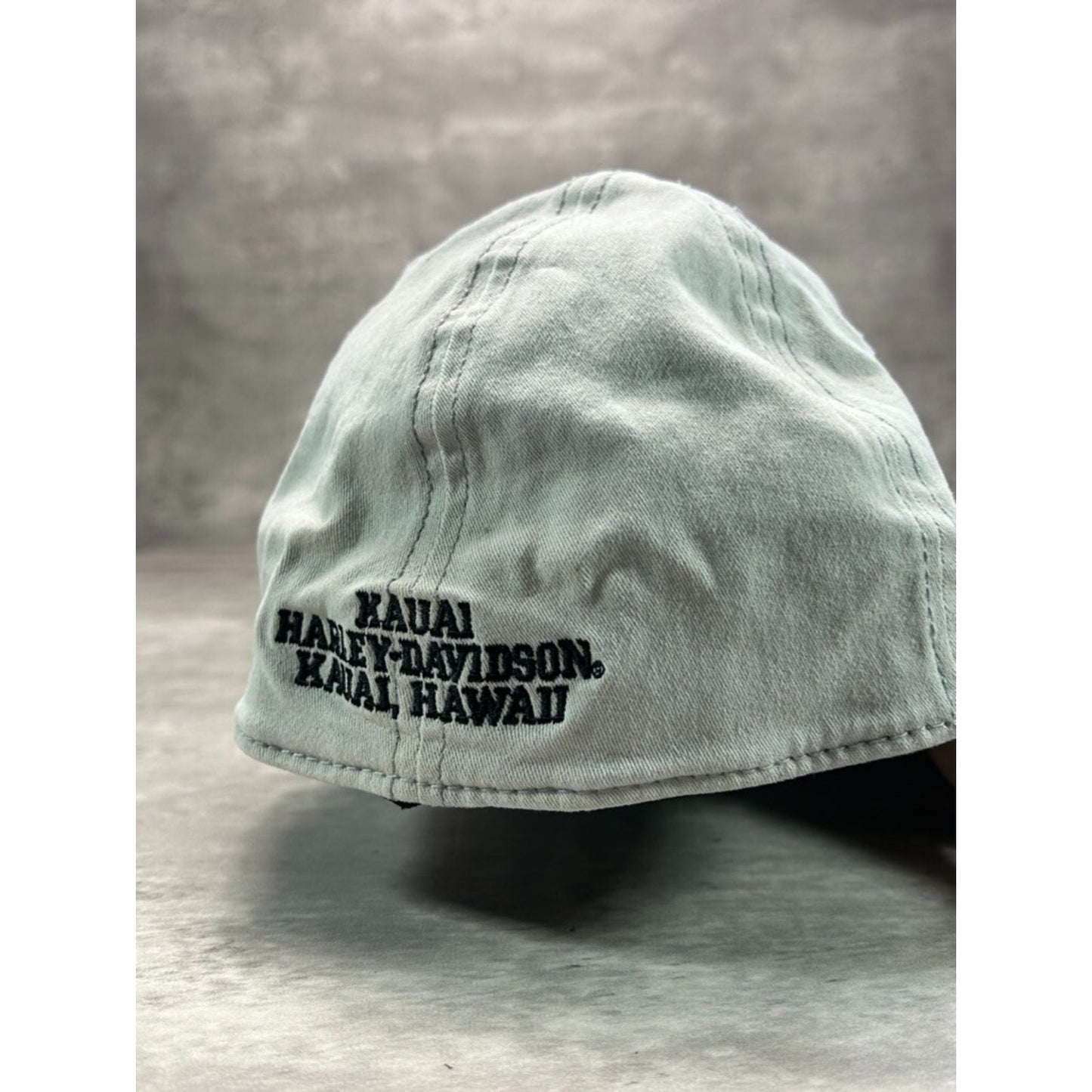 Vintage Y2K Harley Davidson Embroidered Spellout Fitted Hat OSFA