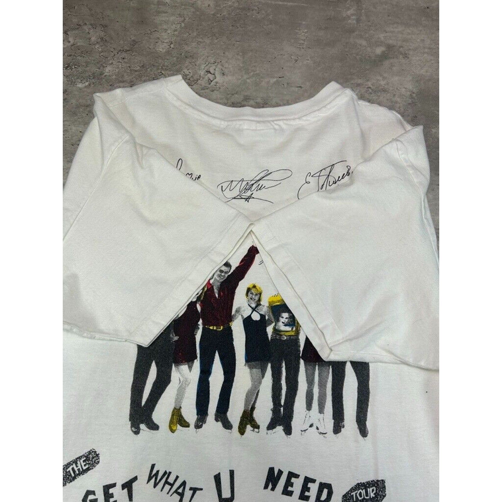 Vintage 90s Stars On Ice Get What You Need Music Graphic T-Shirt Size XL