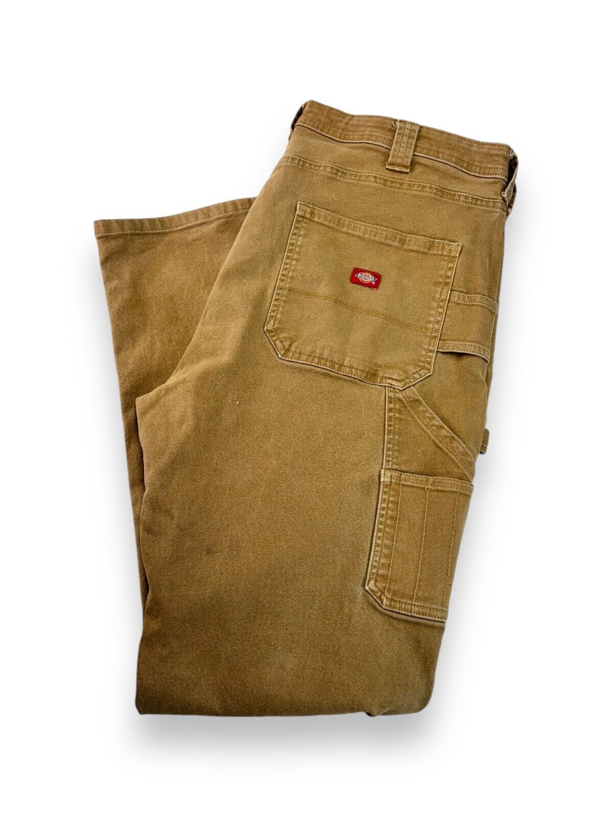 Dickies Relaxed Fit Canvas Workwear Carpenter Pants Size 36 Beige