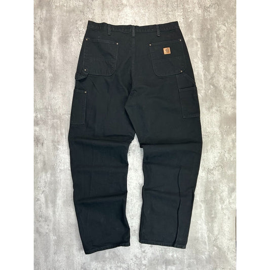 Vintage Carhartt Canvas Workwear Double Knee Carpenter Pants Size 37