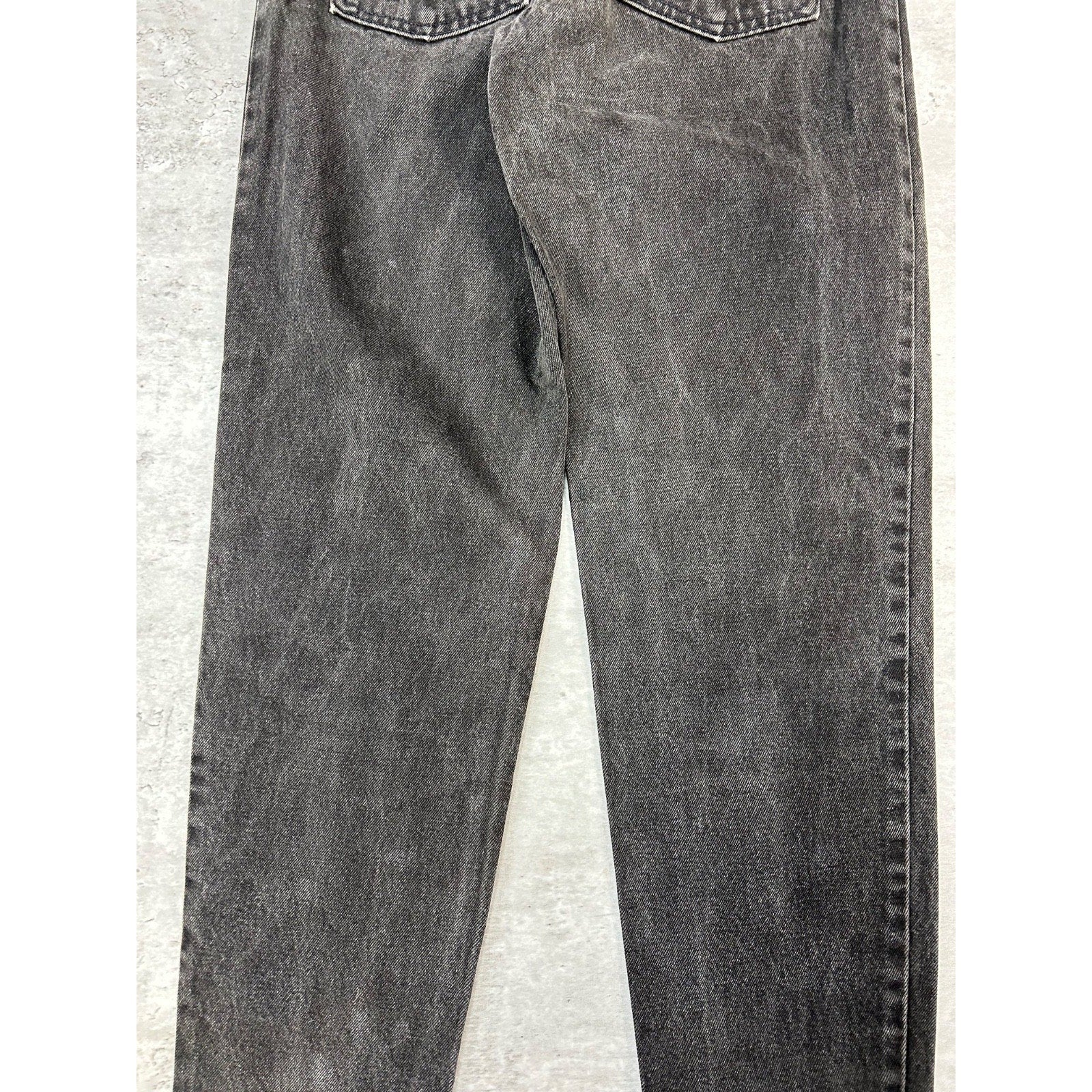Vintage 90s Levis 550 Red Tab Relaxed Fit Black Denim Pants Size 28