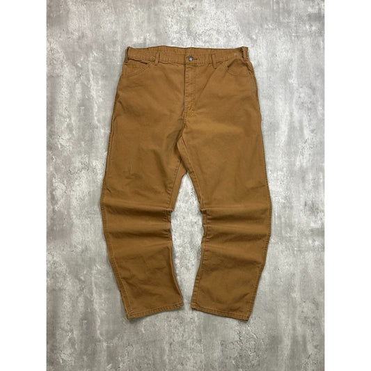 Vintage Dickies Canvas Workwear Beige Carpenter Pants Size 39