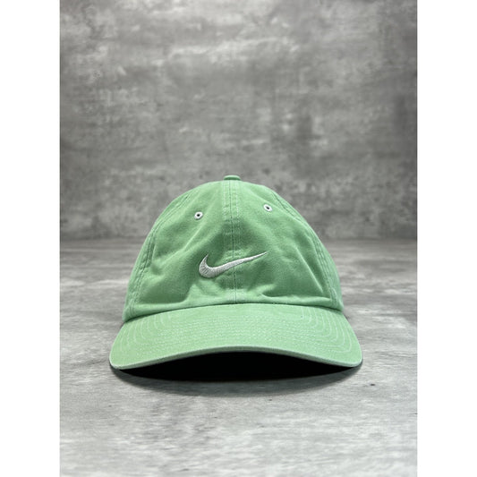 Vintage 2000s Nike Embroidered Swoosh Strapback Hat OSFA Green