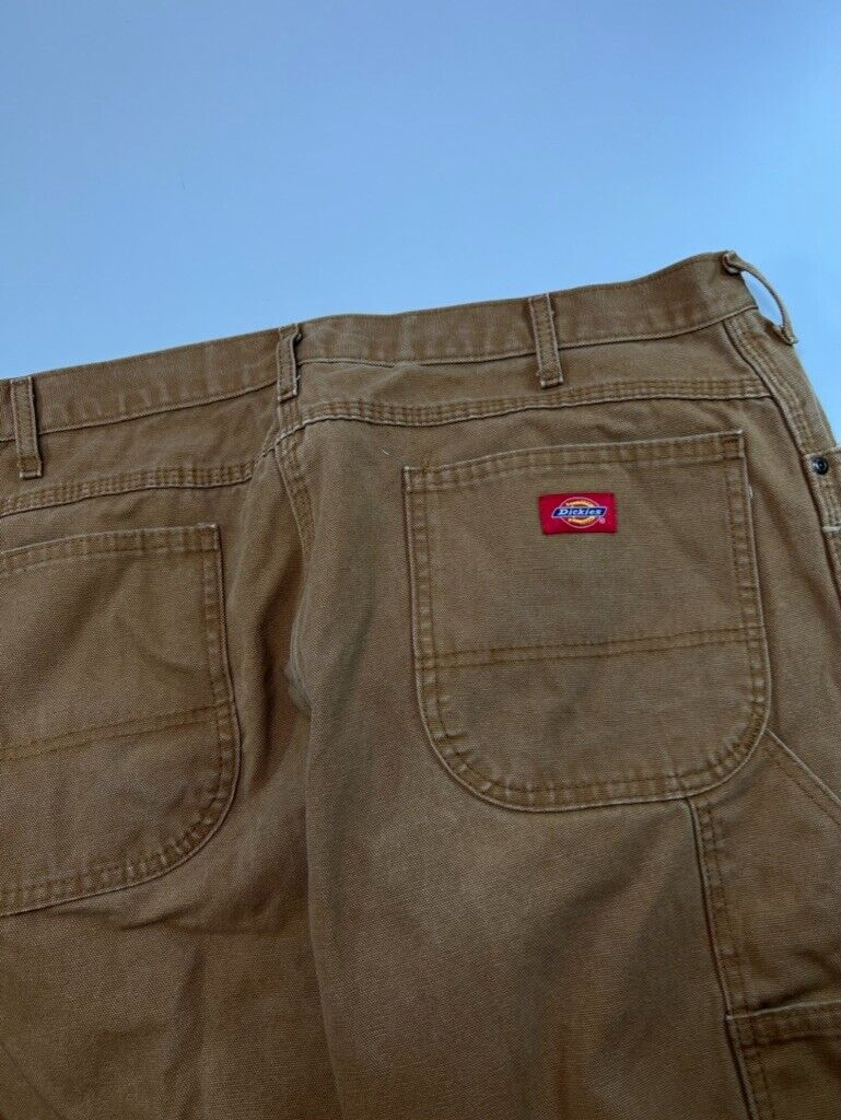 Vintage 90s Dickies Canvas Workwear Carpenter Pants Size 38 Beige