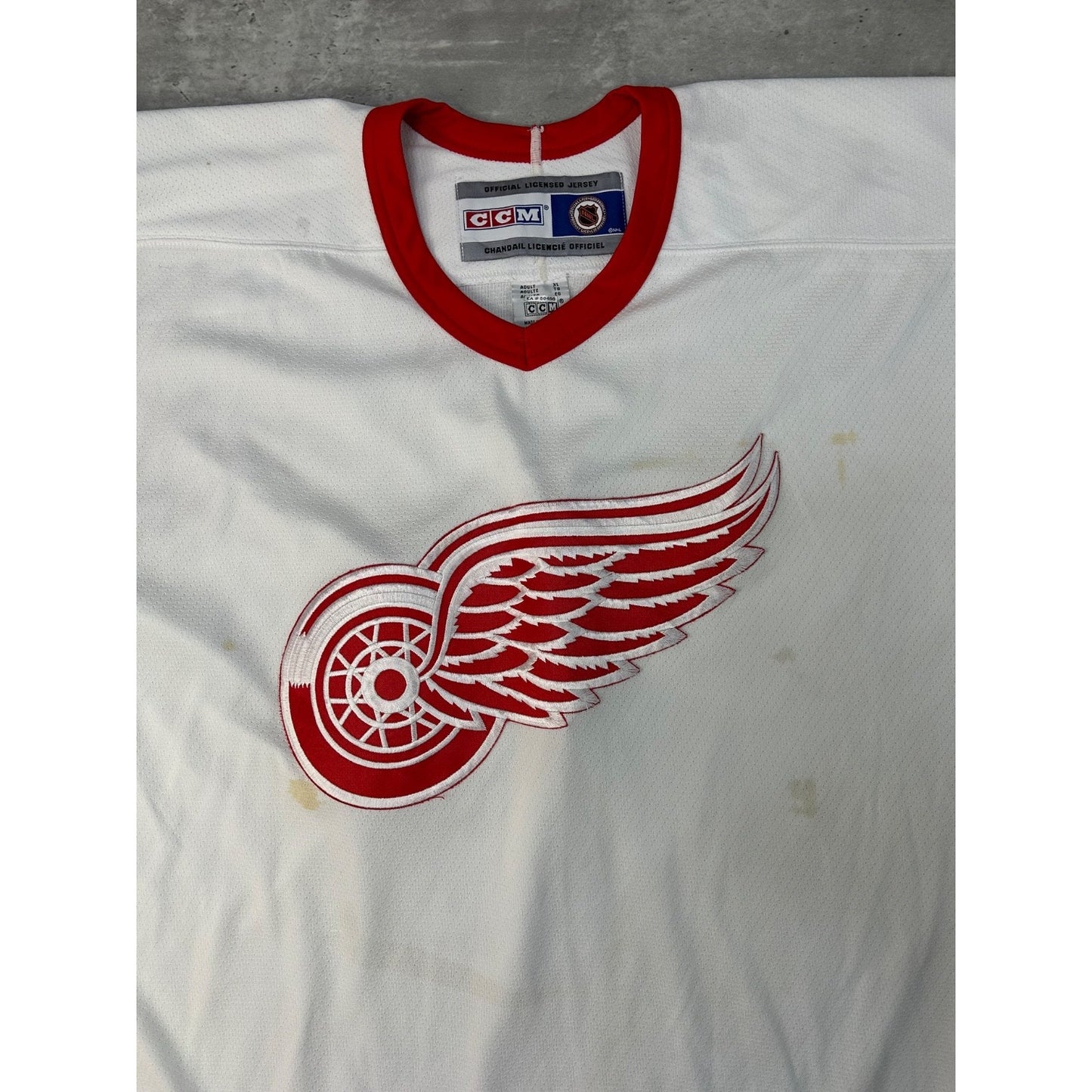 Vintage Detroit Red Wings NHL Stitched Hockey Jersey Size XL