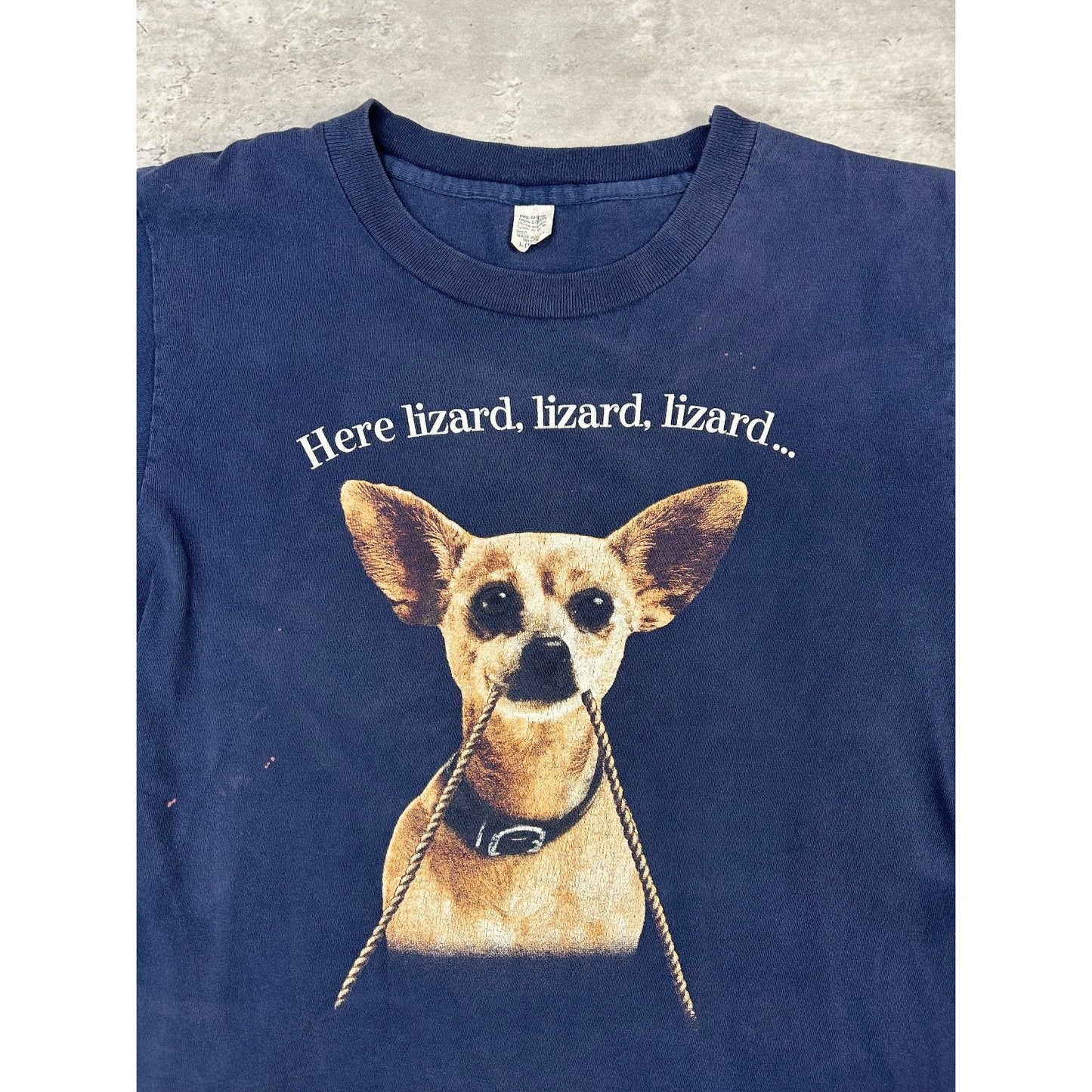 Vintage 90s Taco Bell Here Lizard Lizard Chihuahua Graphic T-Shirt Size L YOUTH