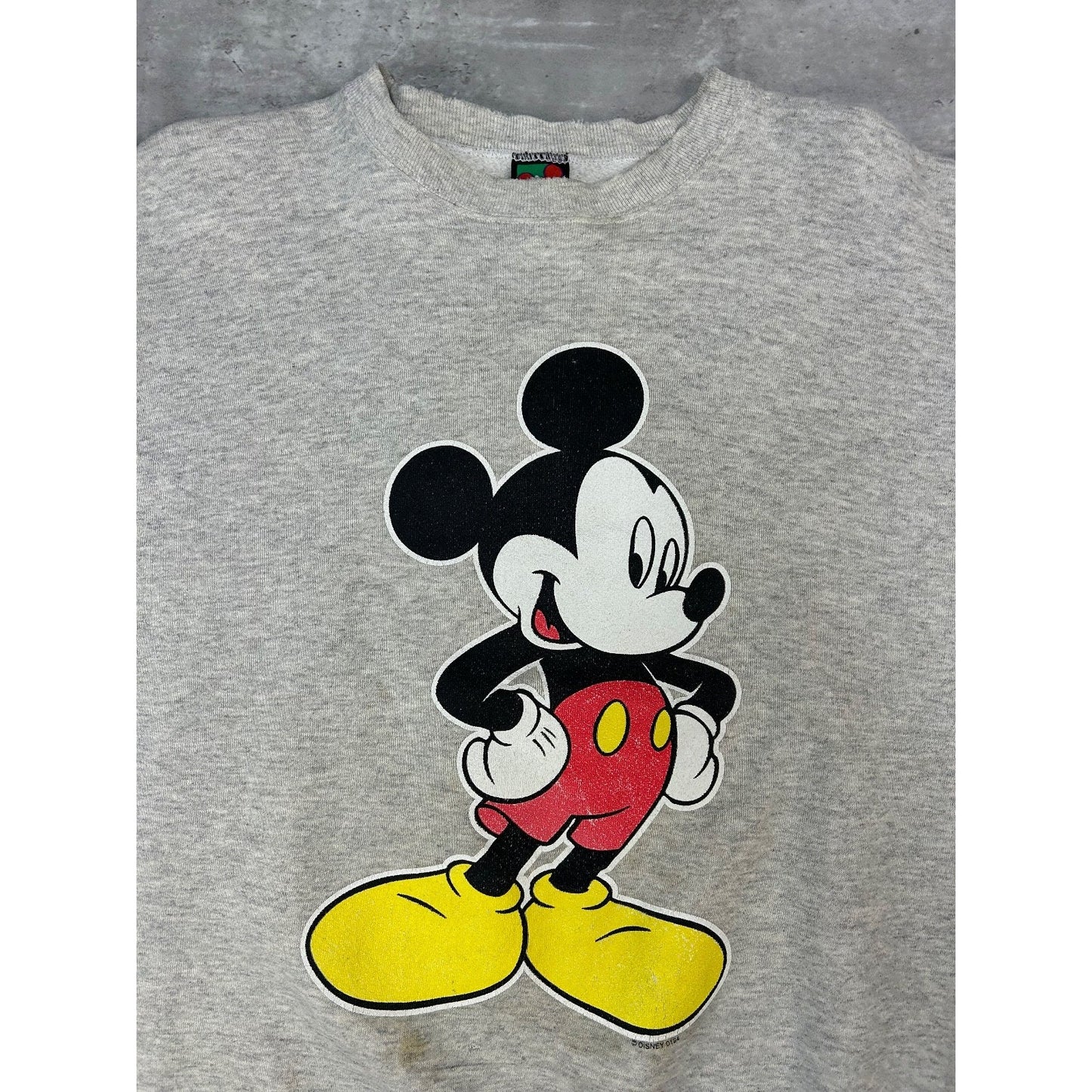 Vintage 90s Disney Mickey Mouse Cartoon Character Graphic Sweatshirt Size XL