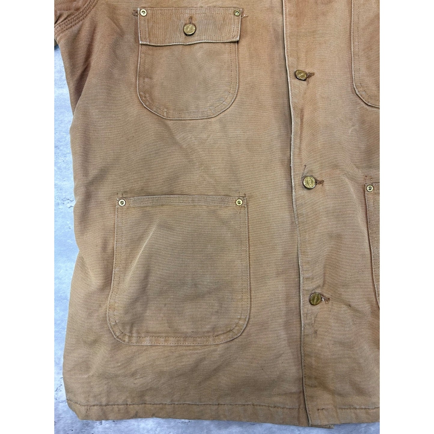 Vintage 1989 Carhartt Blanket Lined 100th Anni Canvas Workwear Chore Jacket XL