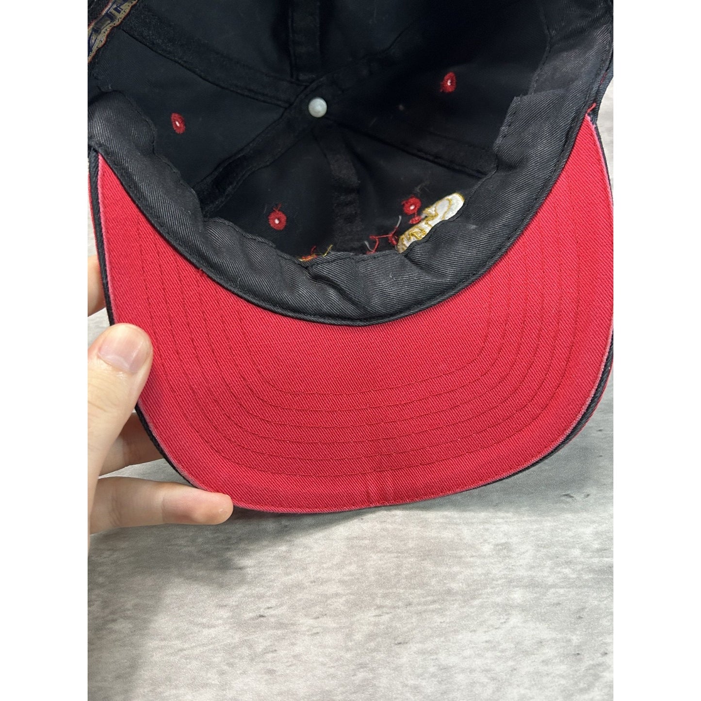 Vintage 90s Ottawa Senators NHL Embroidered Logo Spellout Strapback Hat OSFA