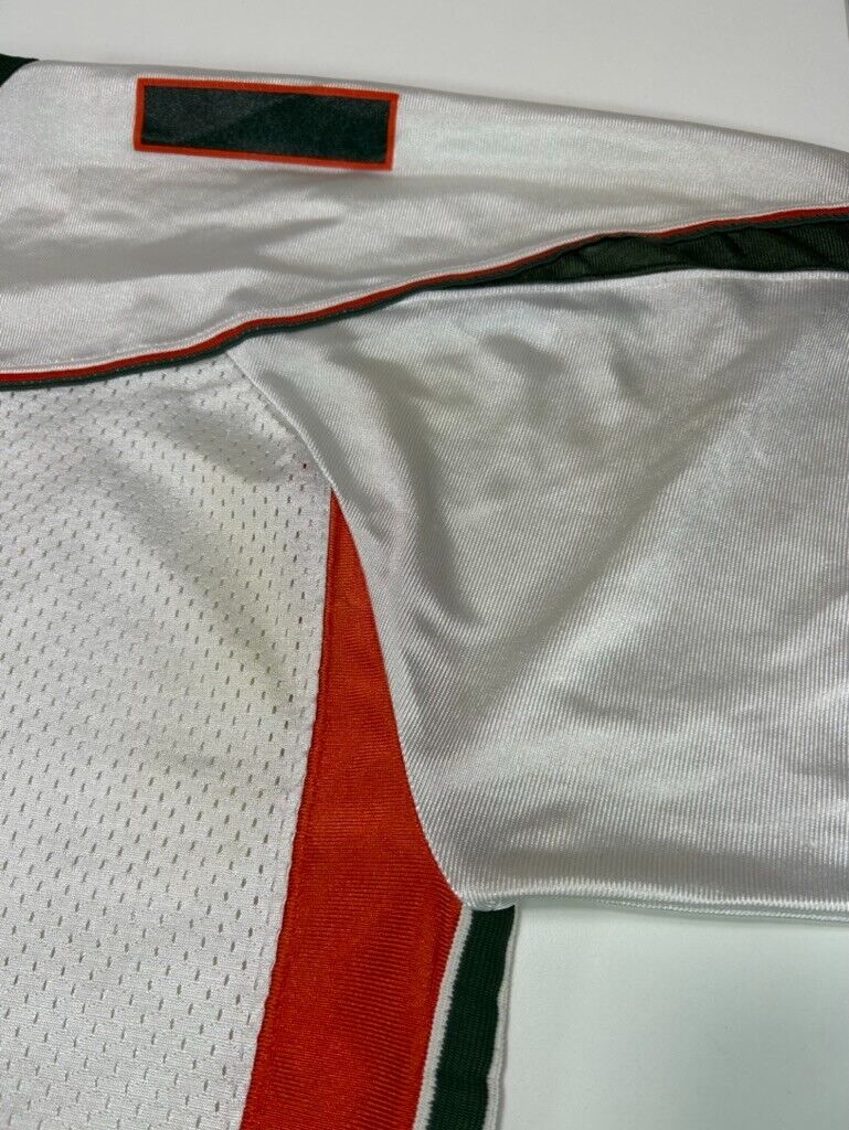 Vintage Miami Hurricanes NCAA Nike Collegiate Football Jersey Size XL White