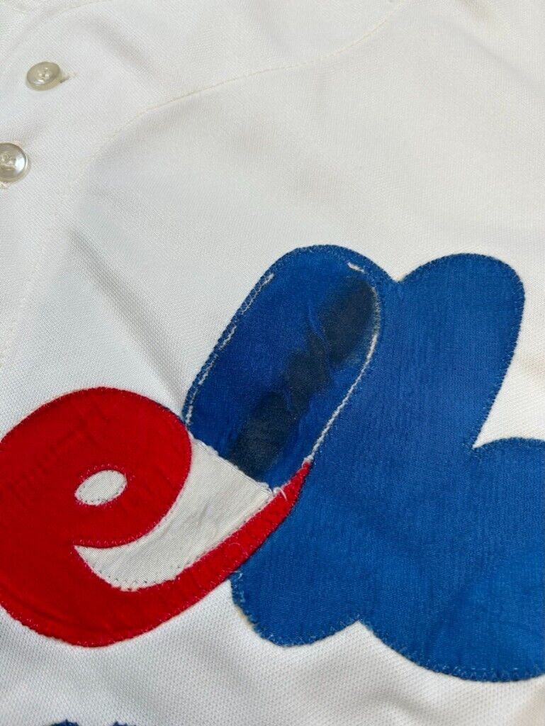 Vintage 90s Montreal Expos #9 MLB Stitched Ravens Jersey Size Large White