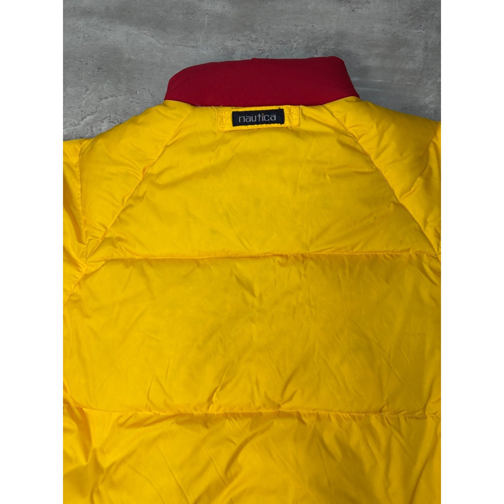 Vintage 90s Nautica Navigation Insulated Reversible Puffer Jacket Size Small