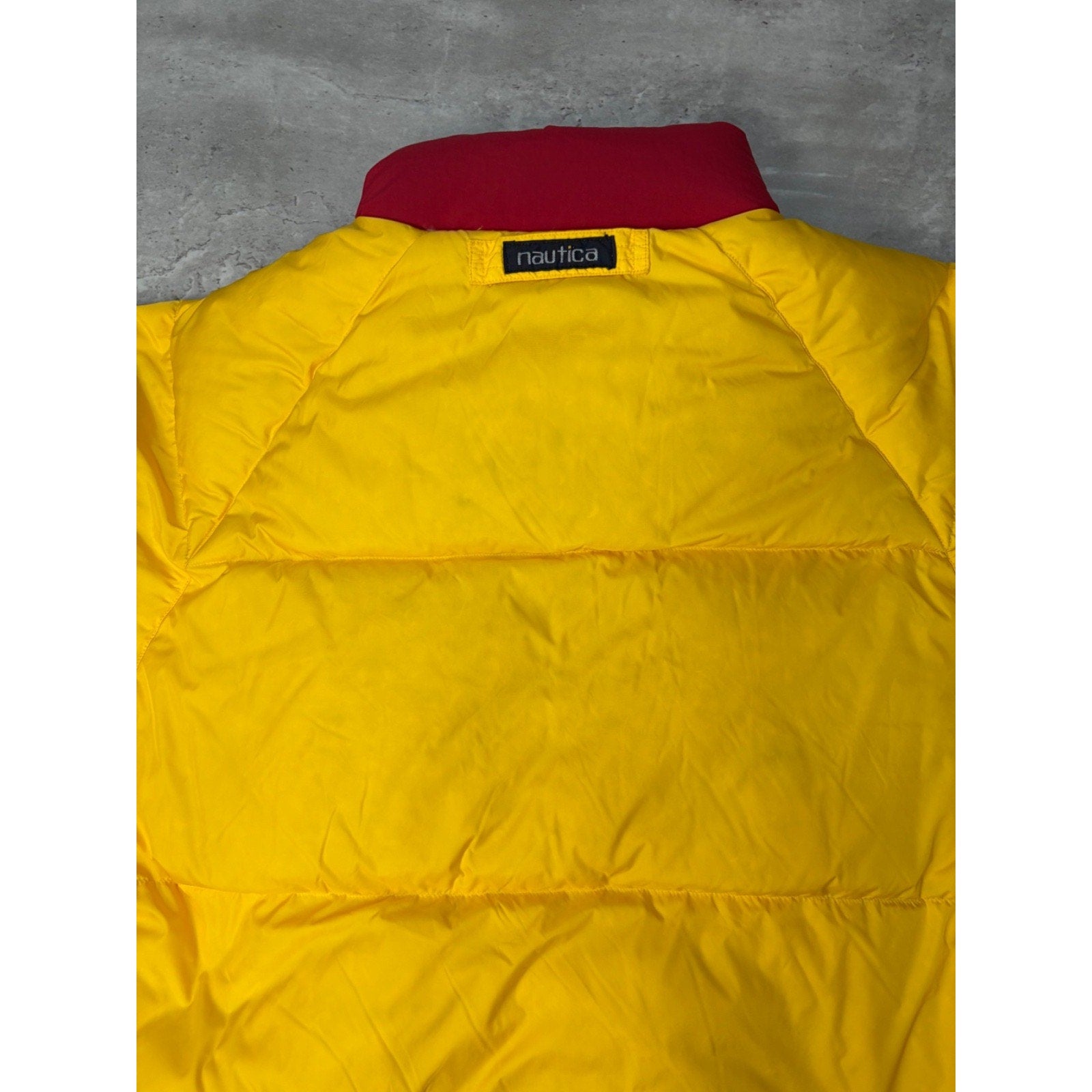 Vintage 90s Nautica Navigation Insulated Reversible Puffer Jacket Size Small